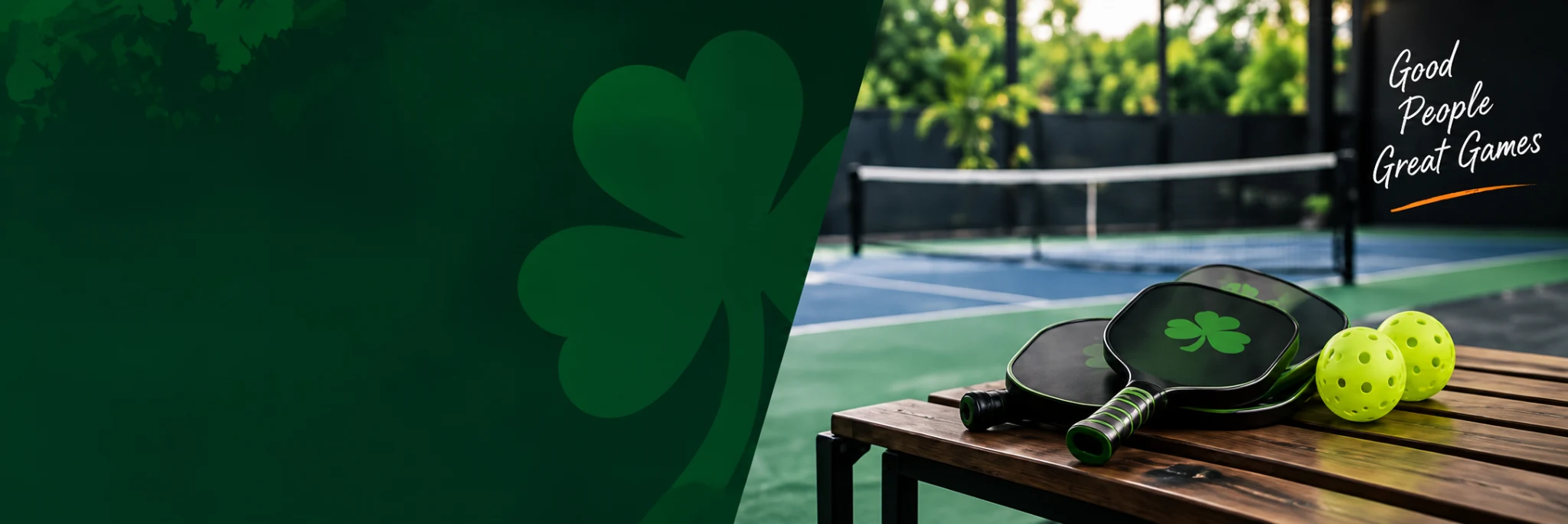 Pickleball paddles on a table